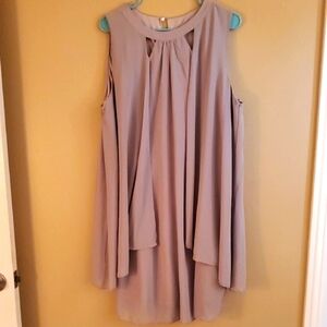 Source Unknown Sleeveless Dress in Soft Grey